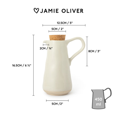 Sticlă de servit ulei și oțet Jamie Oliver Big Love, ceramică, 450 ml