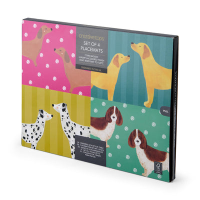 Suporturi de masă Creative Tops Dog Print, set de 4 bucăți, 30 x 22 cm