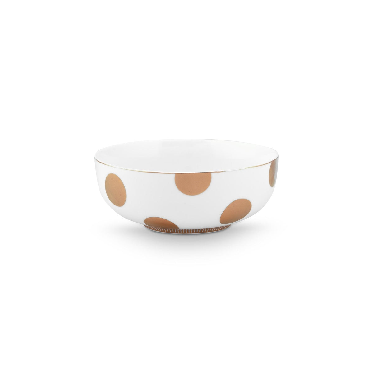 Dot Delight White-Gold Bowl, 15cm