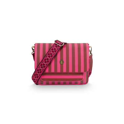 Fenna Cross Body Bag Stripe Pink