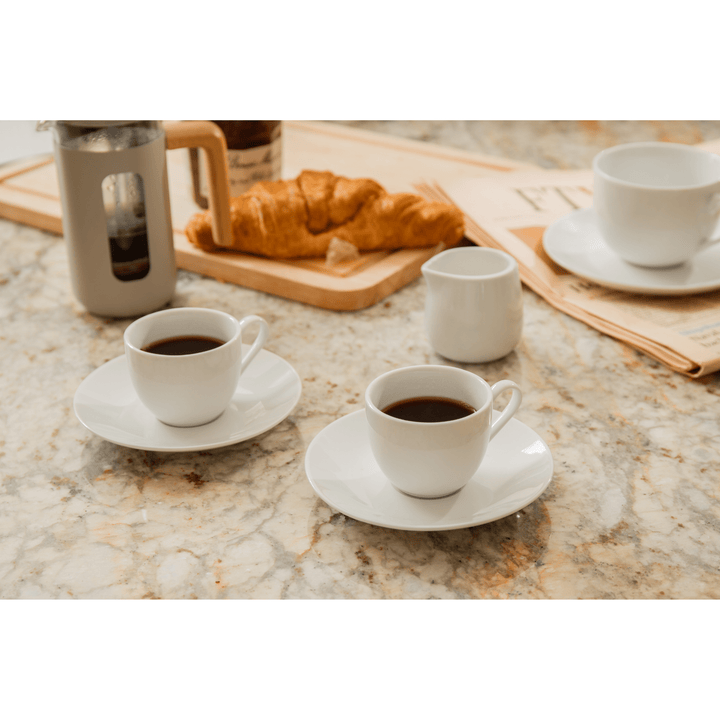 Set 2 cesti espresso 90ml Chalk White - Eclair.md