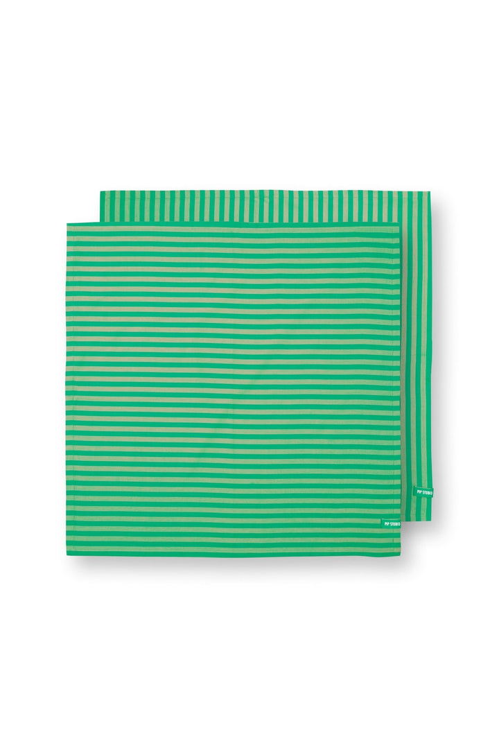 Set 2 prosoape 65x65cm Stripes verde - Eclair.md