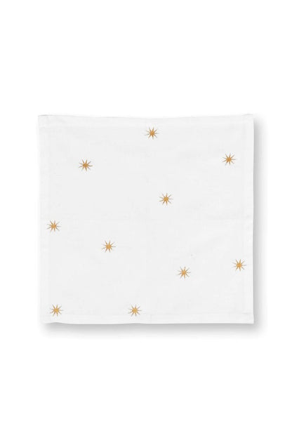 Set 2 servetele 40x40cm Embroidery Stars Gold - Eclair.md