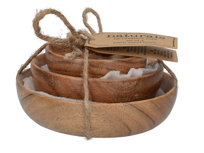 Set 3 Boluri lemn Wood - Eclair.md