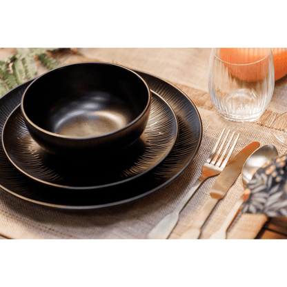 Set 4 boluri pentru pasta 20cm Jardin Midnight negru - Eclair.md