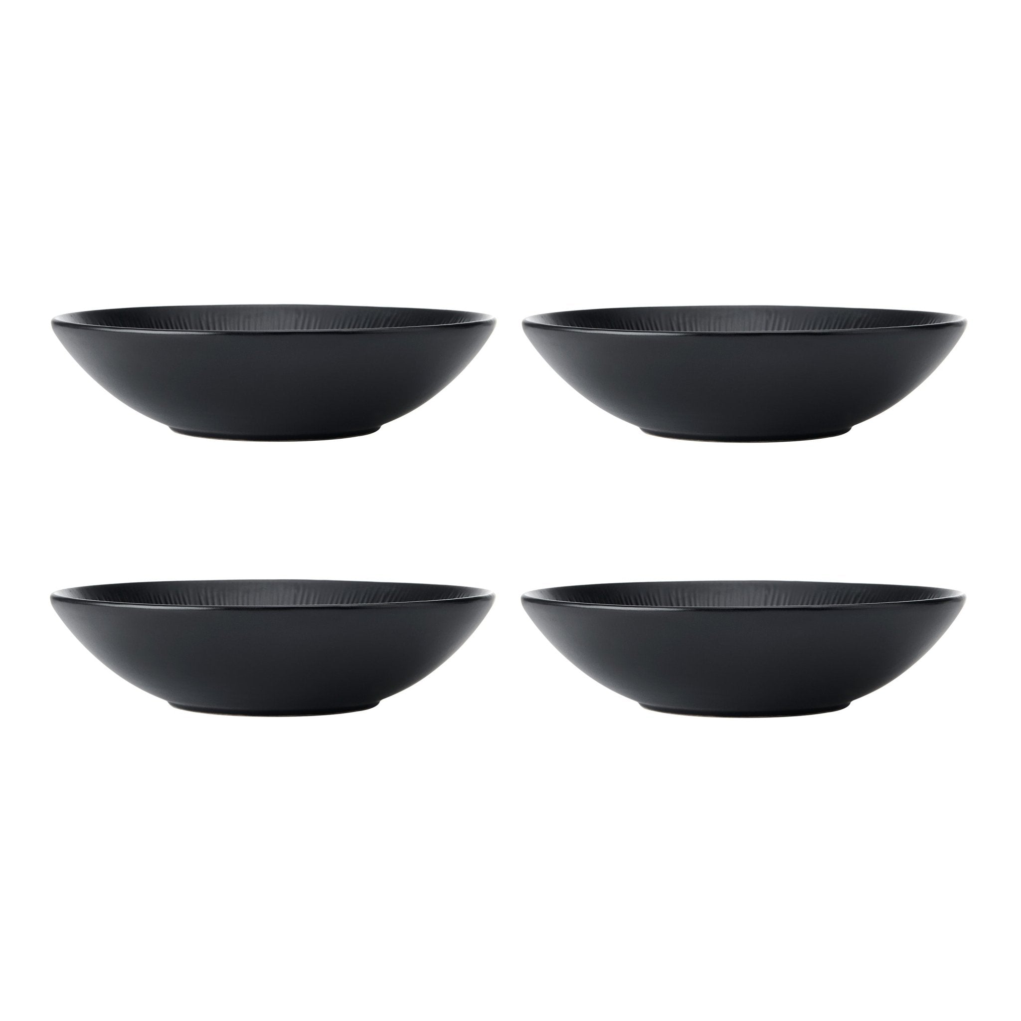 Set 4 boluri pentru pasta 20cm Jardin Midnight negru - Eclair.md