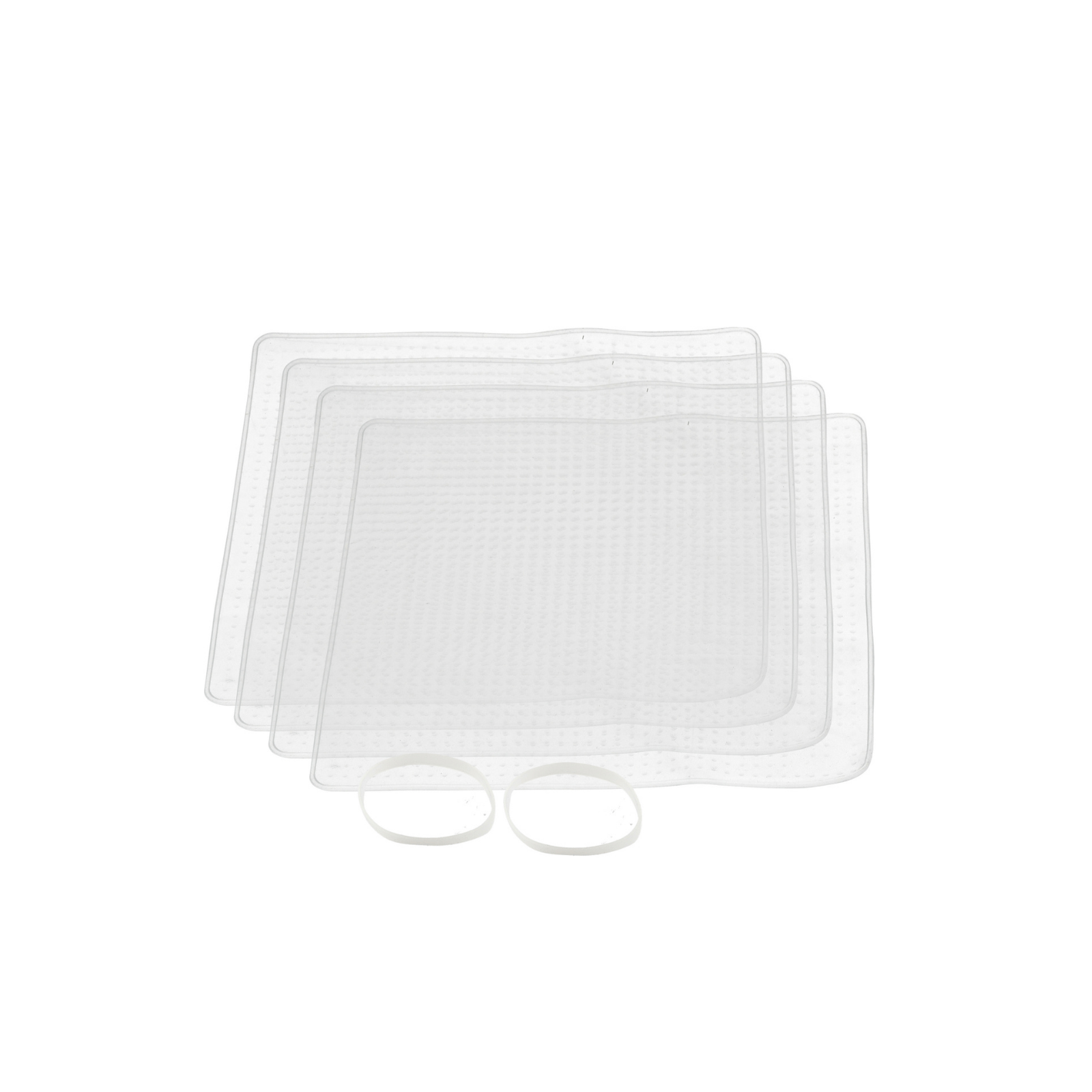 Set 4 capace elastice din silicon - Eclair.md