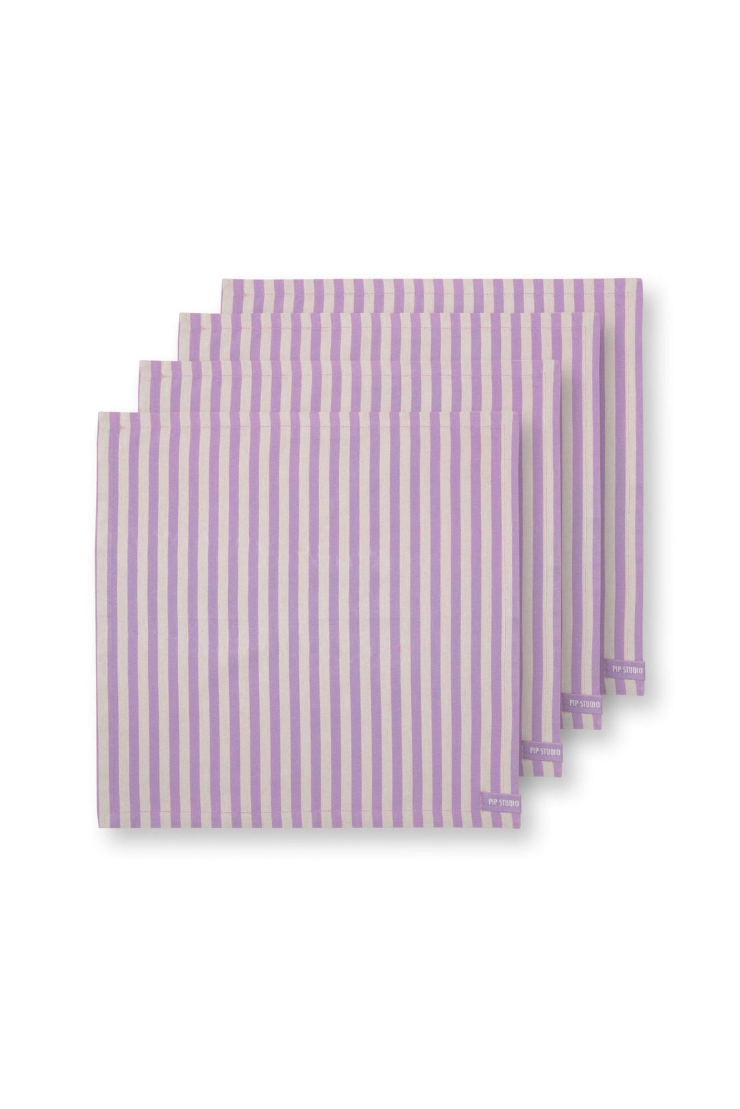 Set 4 servetele 40x40cm Stripes liliac - Eclair.md