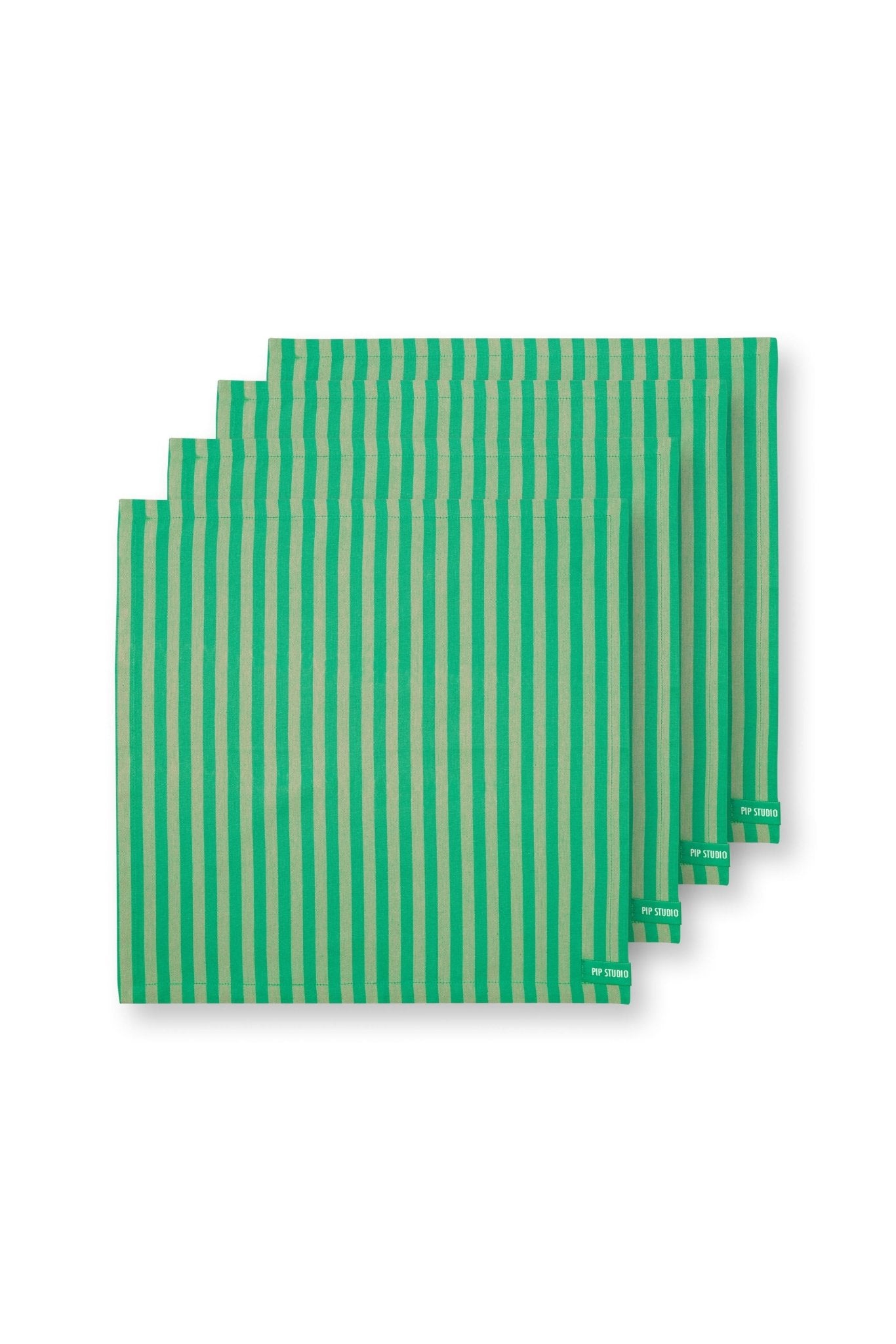 Set 4 servetele 40x40cm Stripes verde - Eclair.md