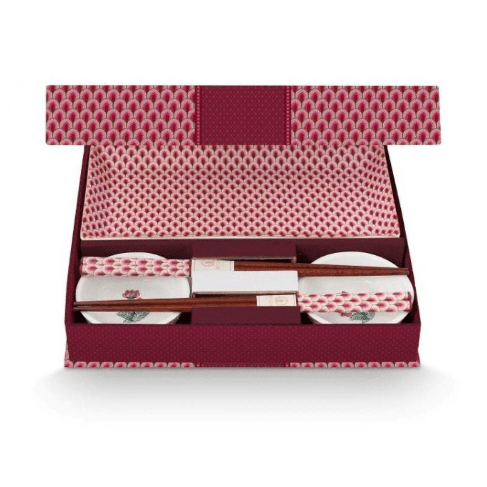 Set cadou 6 piese Oriental Flower Festival roz inchis - Eclair.md