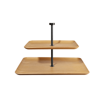 Set de servire 2 nivele 25cm Wood - Eclair.md