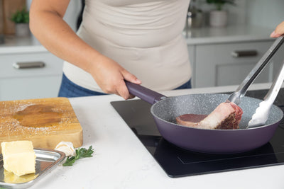 Tigaie 26cm Cast Aluminium violet - Eclair.md