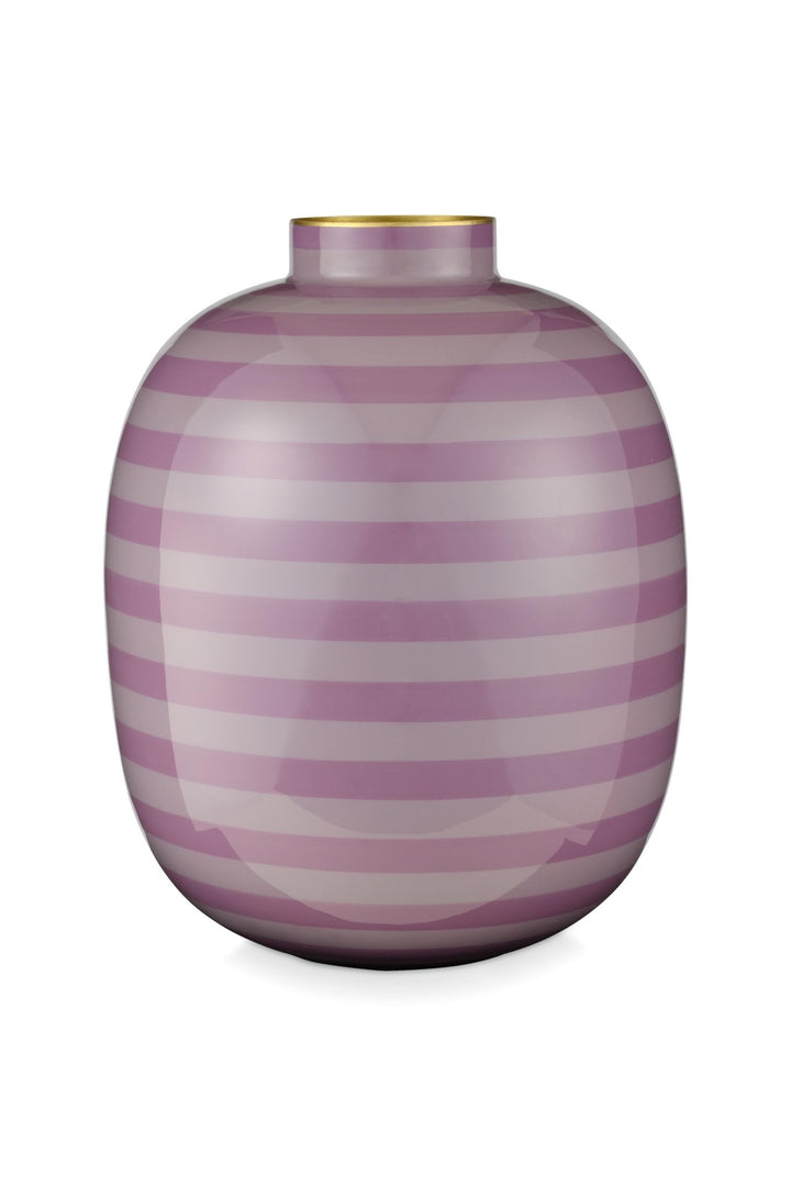 Vaza 32cm Stripes liliac - Eclair.md