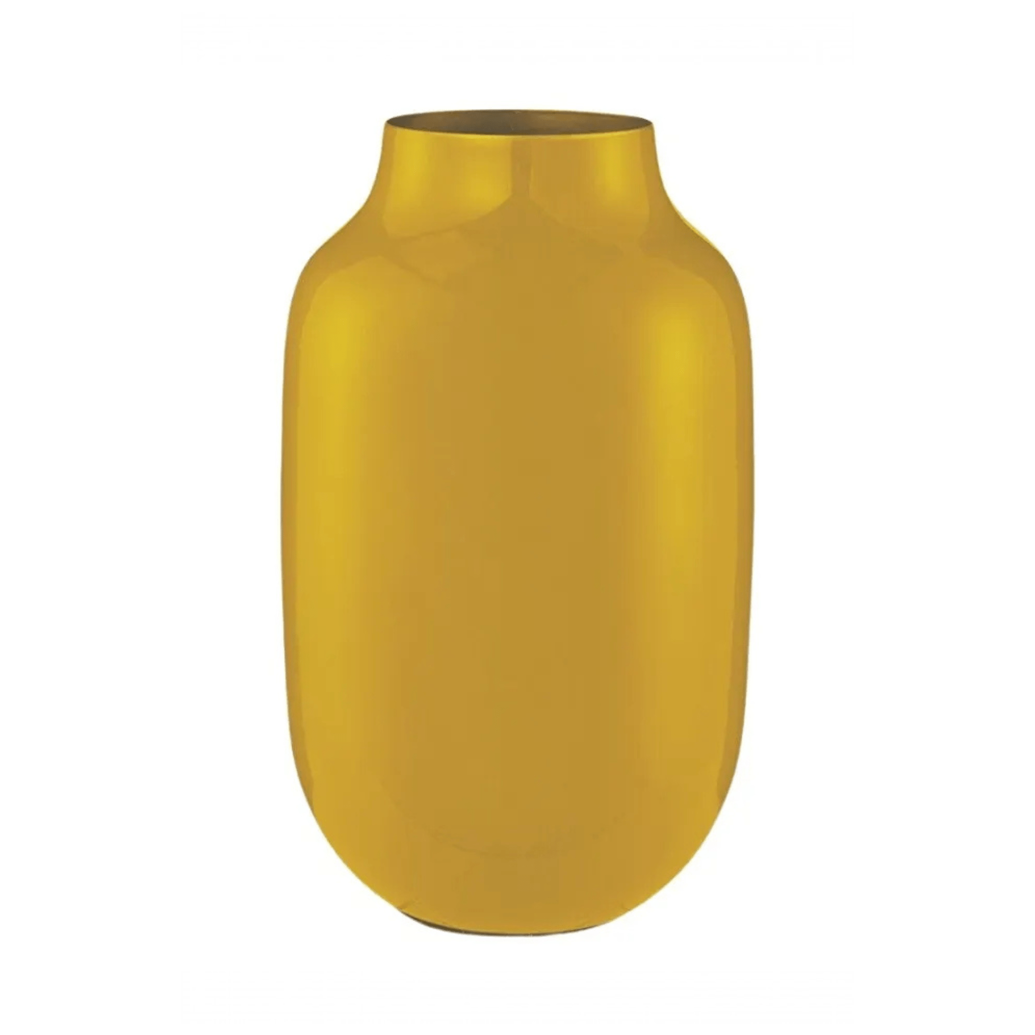 Vaza din metal 30cm galben - Eclair.md