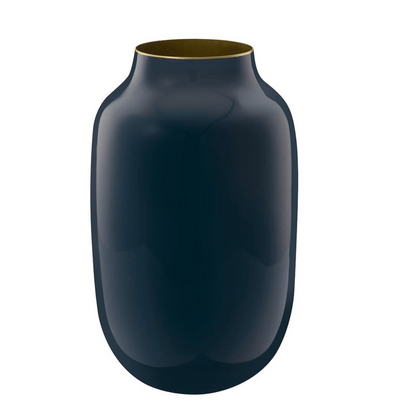 Vaza din metal 30cm Oval albastru - Eclair.md