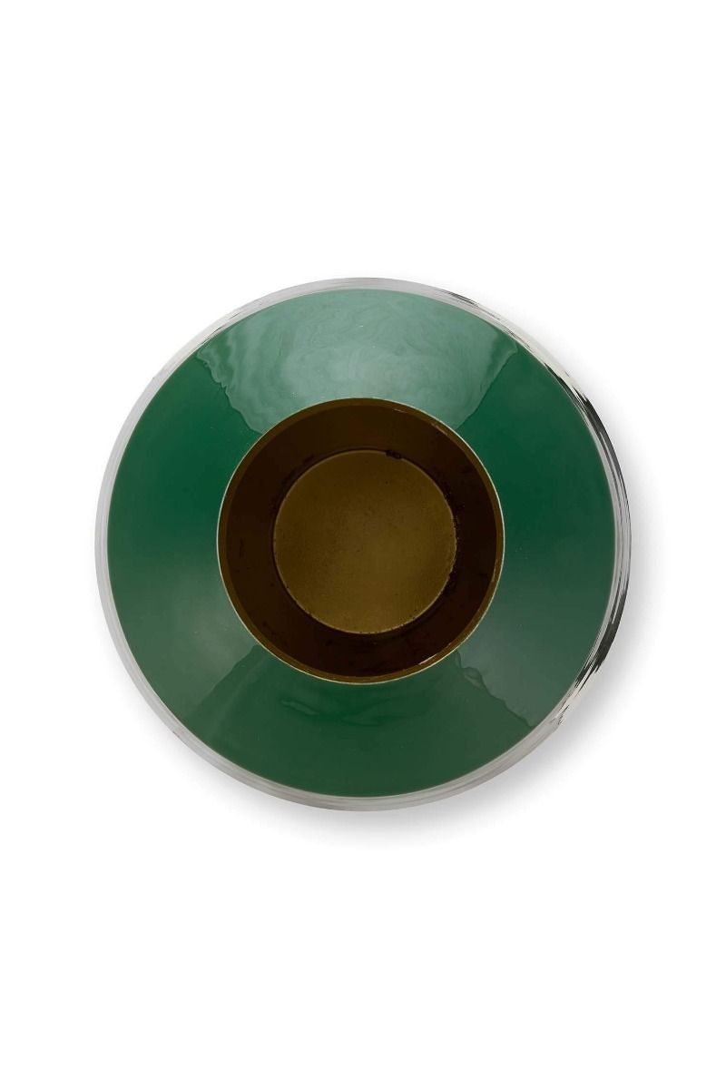 Vaza din metal 35cm verde inchis - Eclair.md