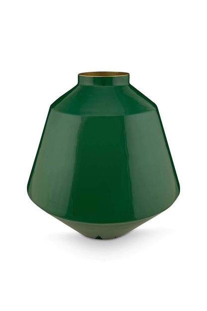 Vaza din metal 35cm verde inchis - Eclair.md