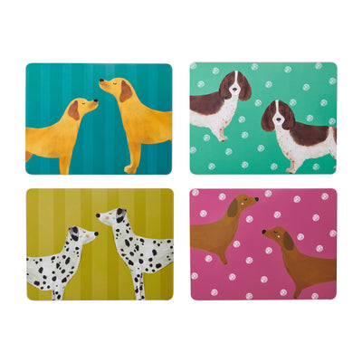 Suporturi de masă Creative Tops Dog Print, set de 4 bucăți, 30 x 22 cm