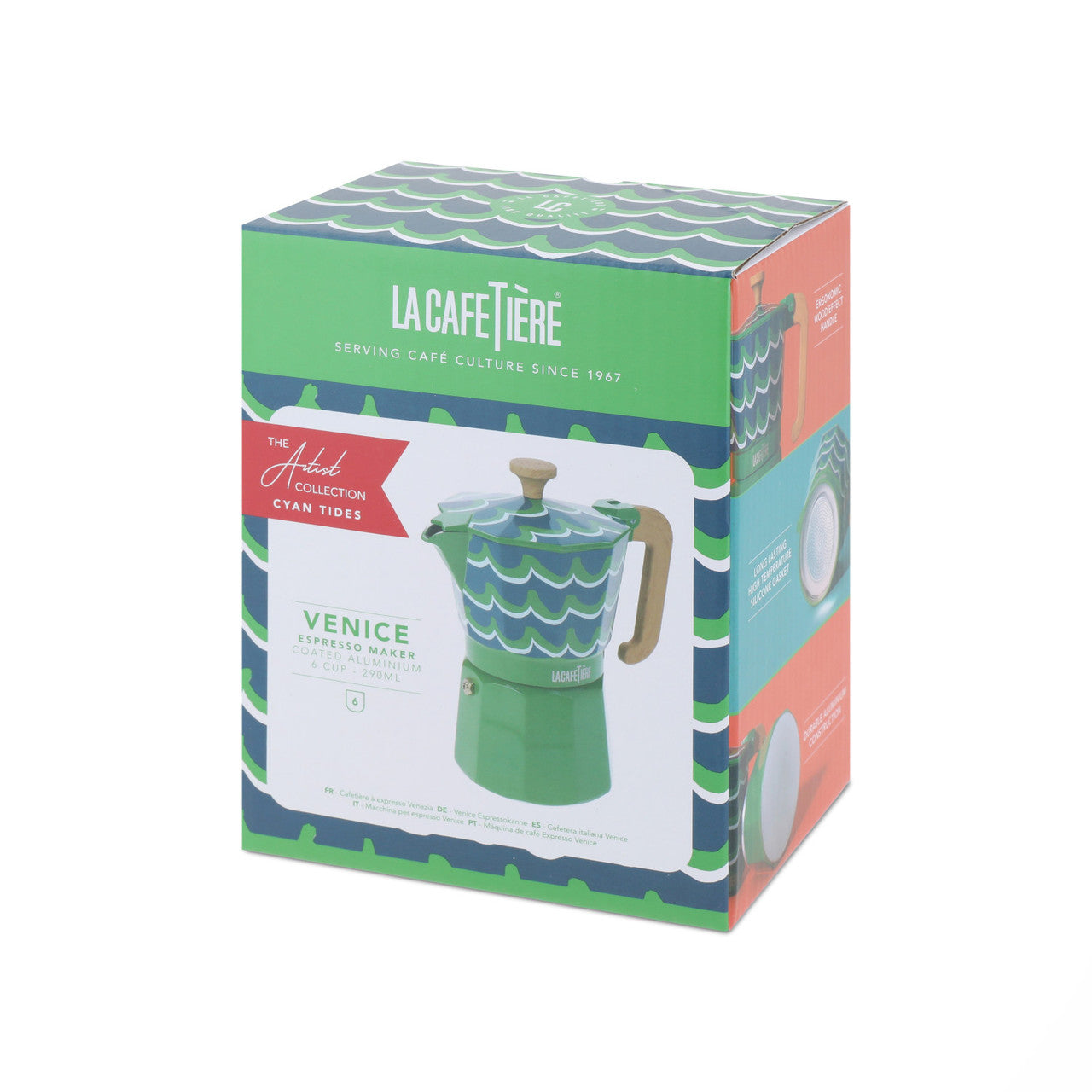 Cafetieră moka din aluminiu La Cafetière, Venice, 290 ml