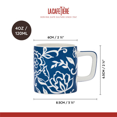 Ceșcuță din ceramică pentru espresso La Cafetière, albastru, 120 ml