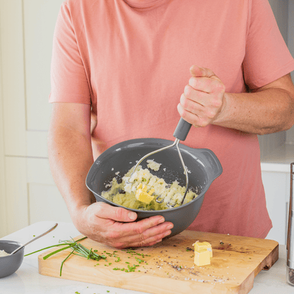 Zdrobitor de cartofi din otel inoxidabil gri inchis - Eclair.md