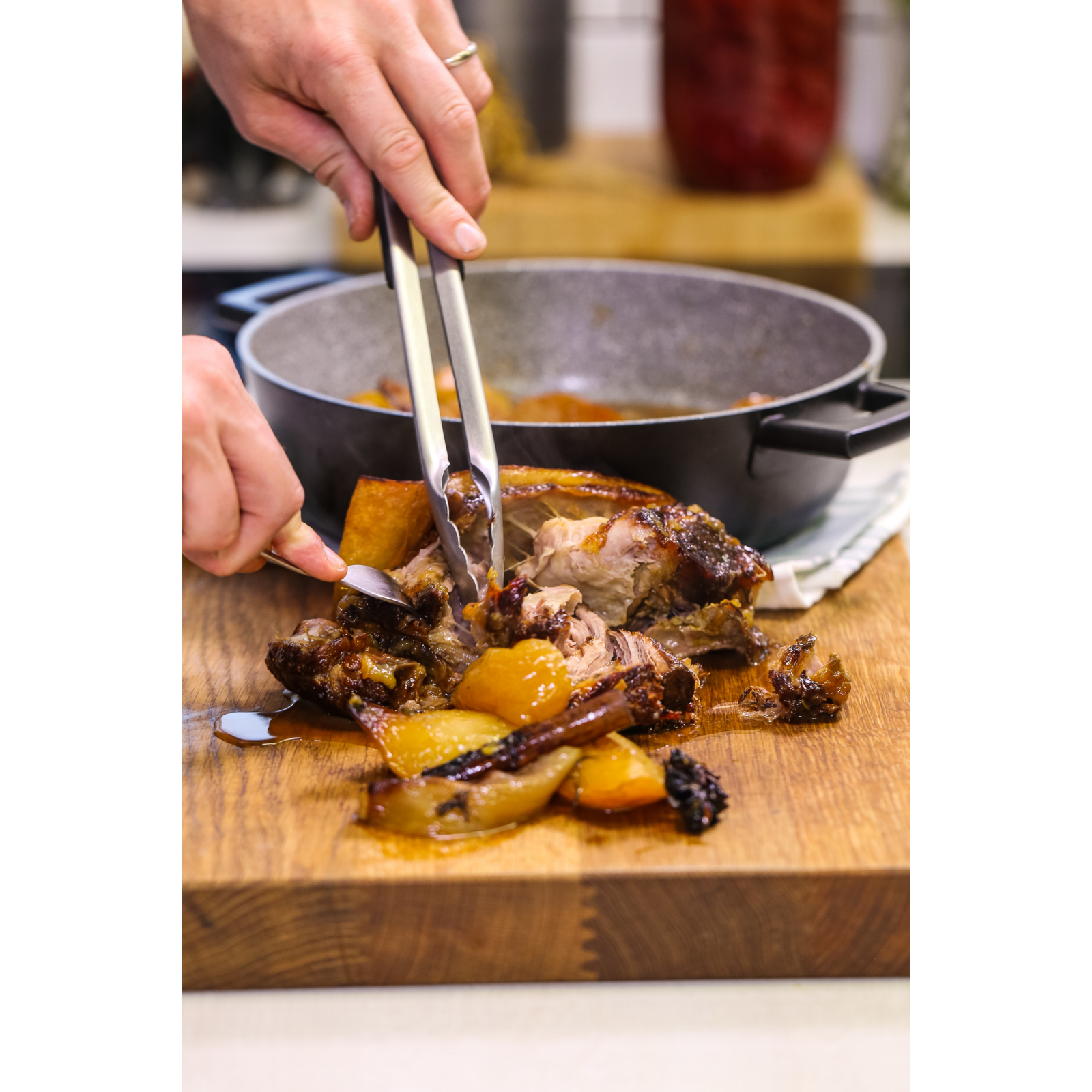 Cleste din otel 30 cm Food Tongs Deluxe