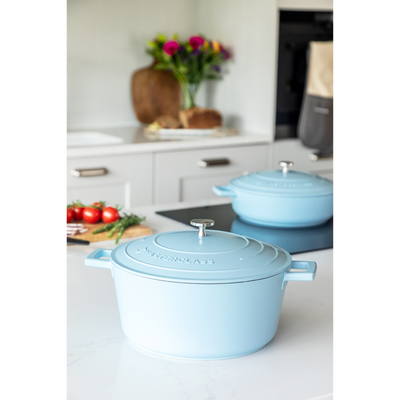 Bowl 4L Cast Aluminum Light Blue