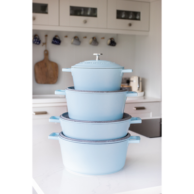 5L Cast Aluminium Bowl Light Blue