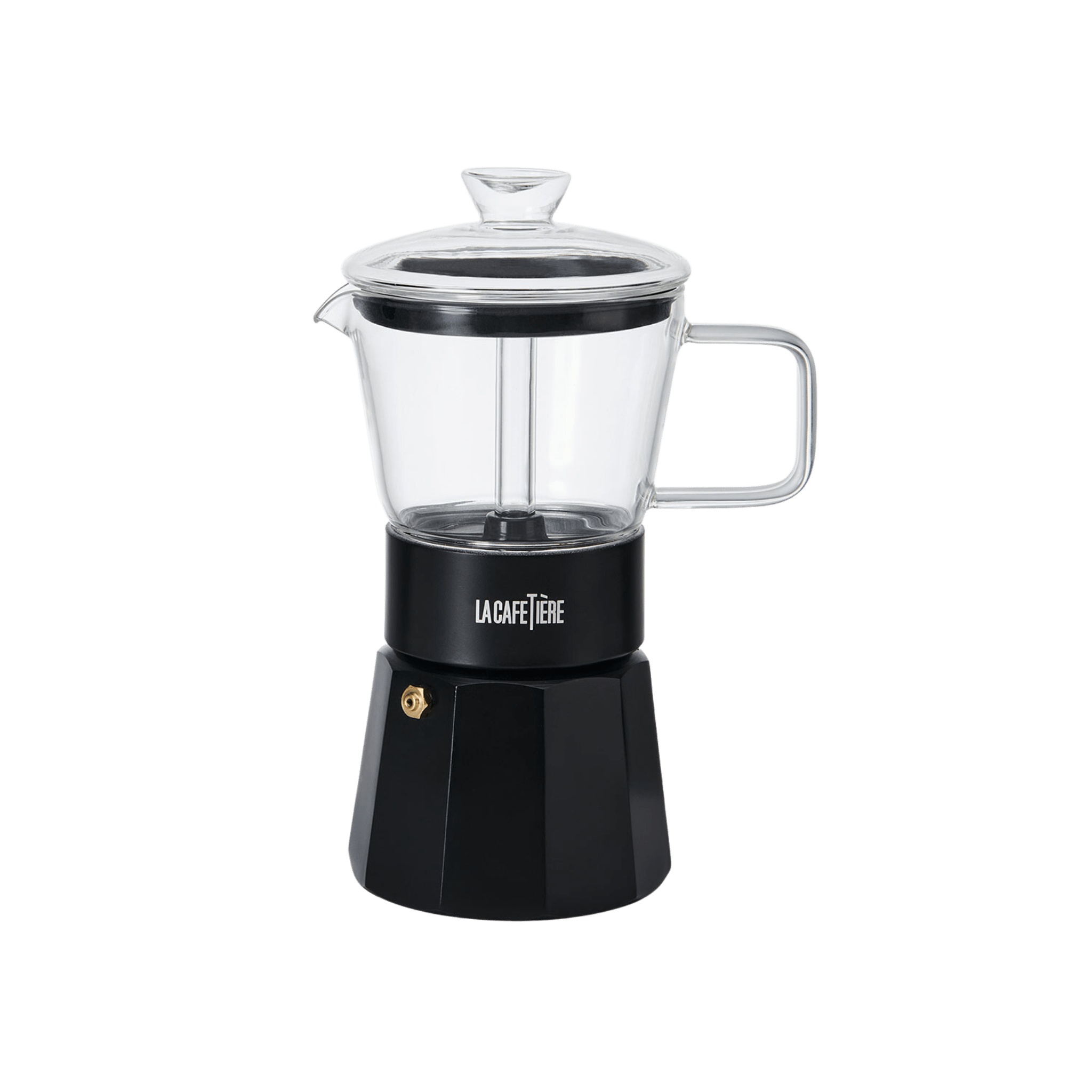 Cafetiera 290ml Verona Glass Espresso Black - Eclair.md