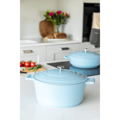 Castron 2.5L Cast Aluminium Pastel Blue - Eclair.md