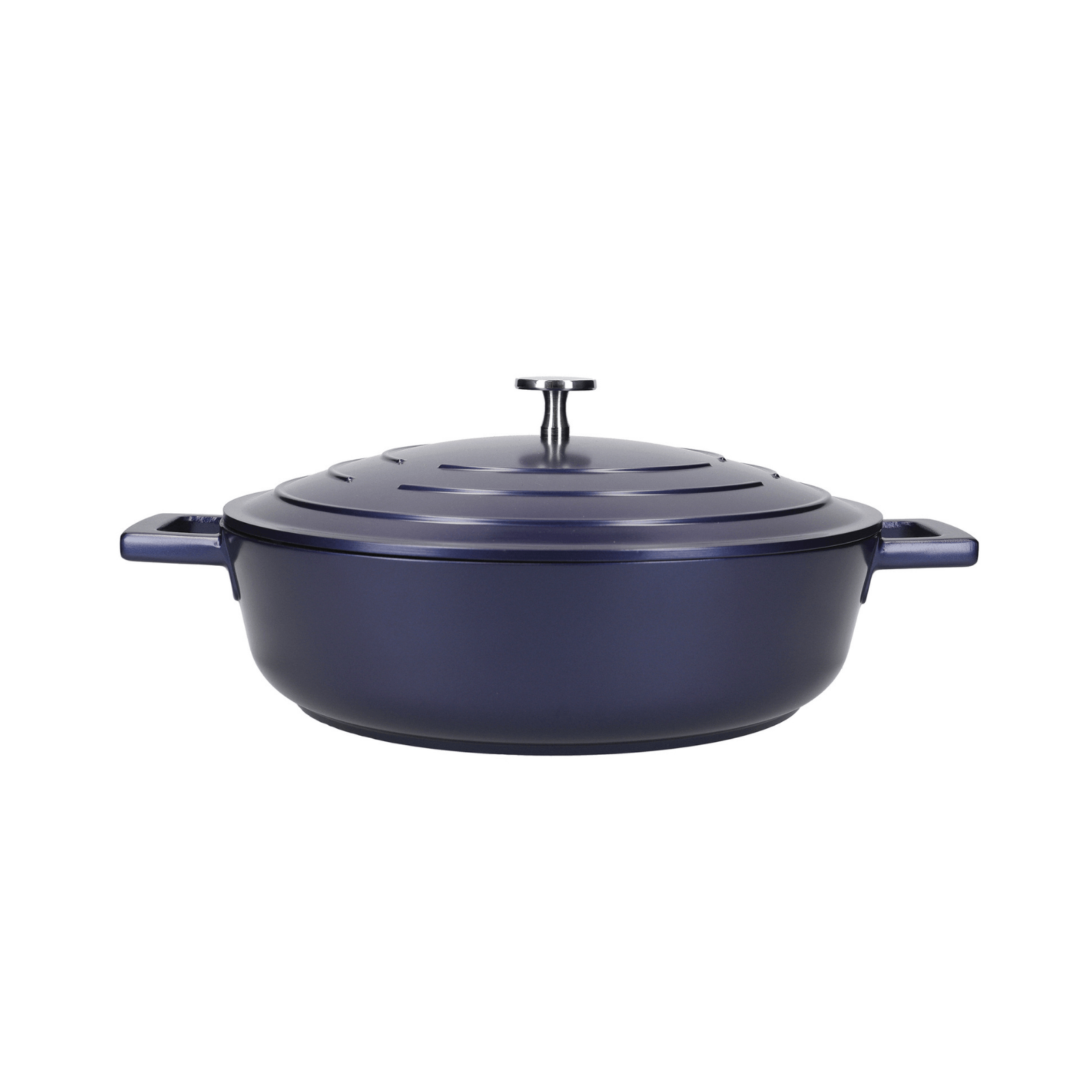 Castron 4L Shallow Casserole Cast Aluminium Blue - Eclair.md