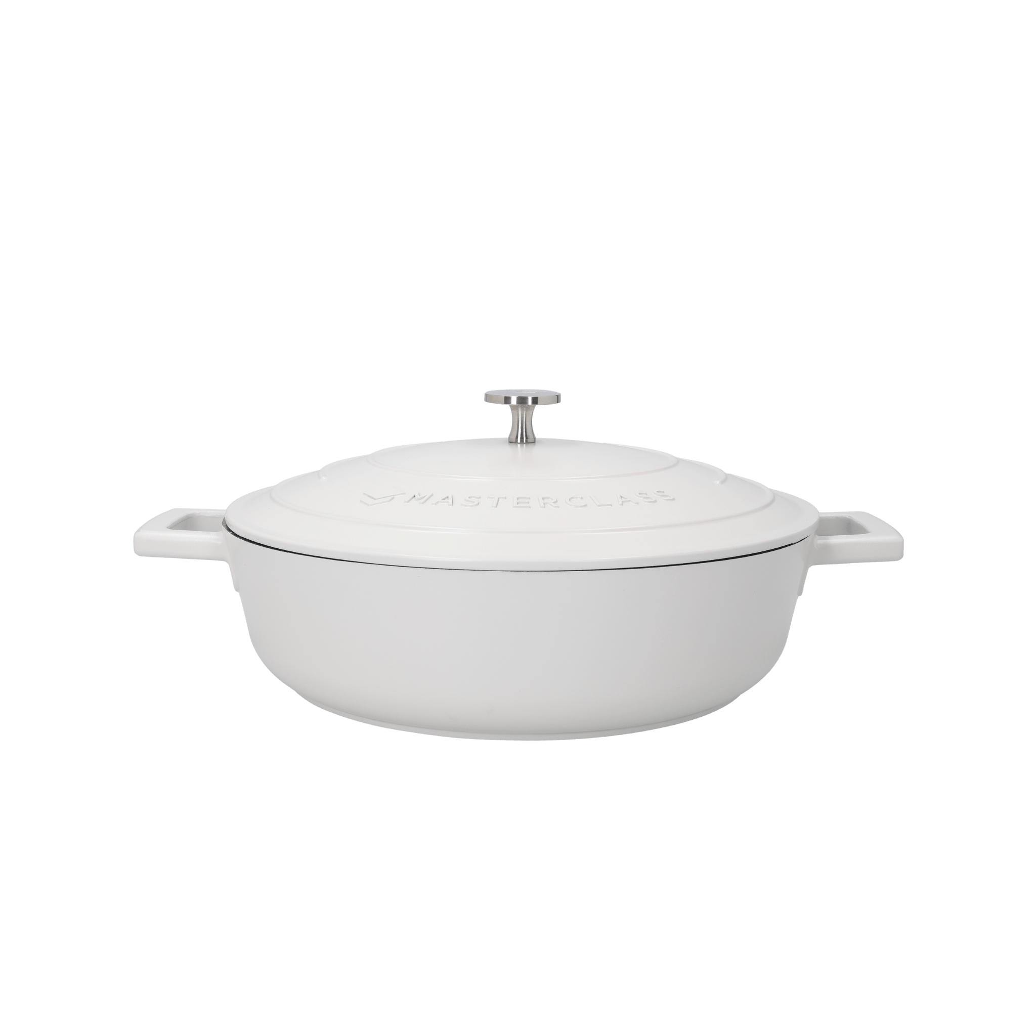 Castron 4L Shallow Casserole Cast Aluminium Cream - Eclair.md