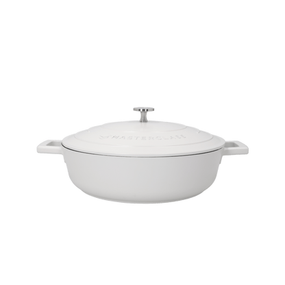 Castron 4L Shallow Casserole Cast Aluminium Cream - Eclair.md