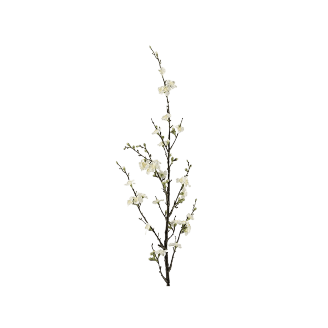 Crenguta cu flori de gutui 127.5cm alba - Eclair.md