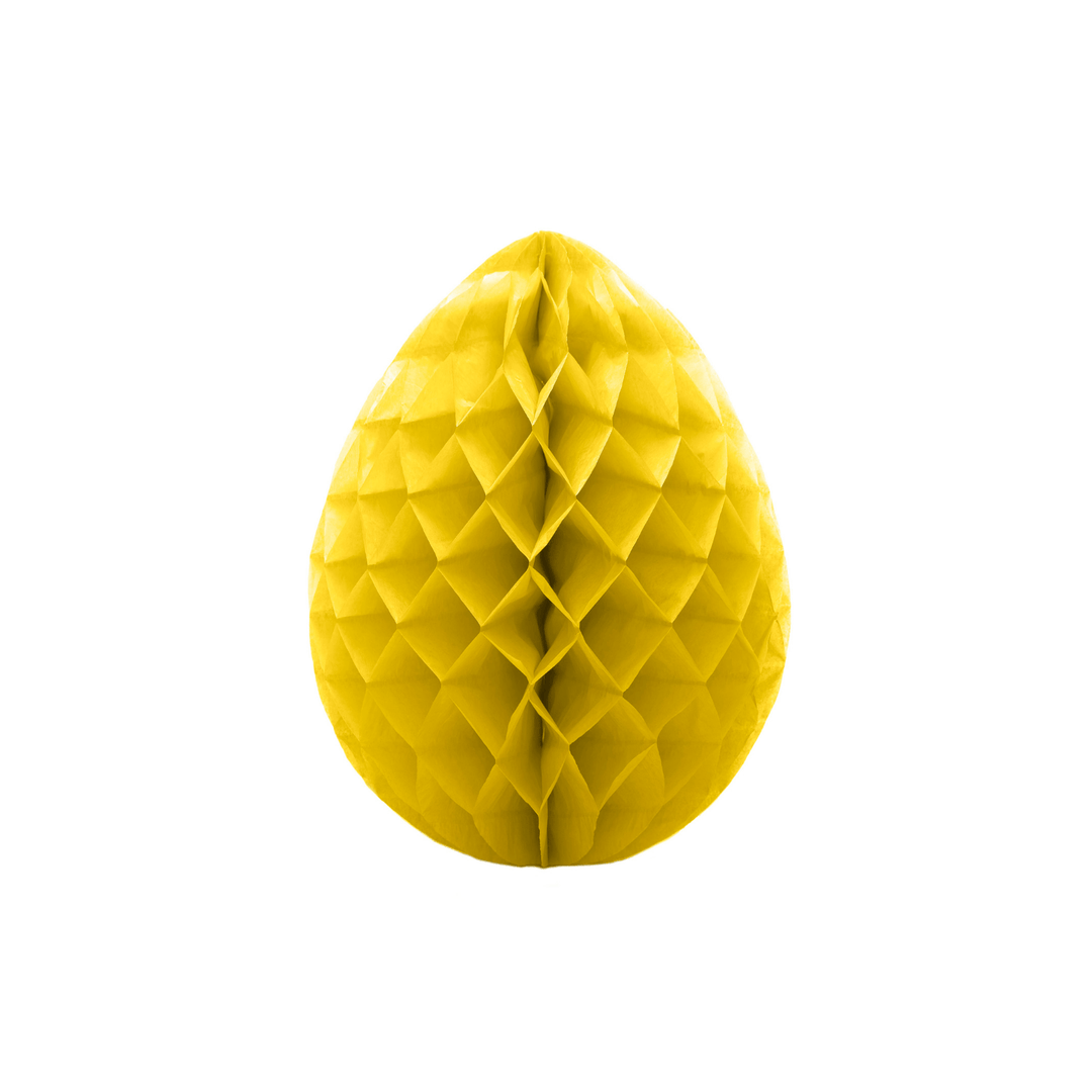 Decoratiune 50cm Paper Egg Yellow - Eclair.md