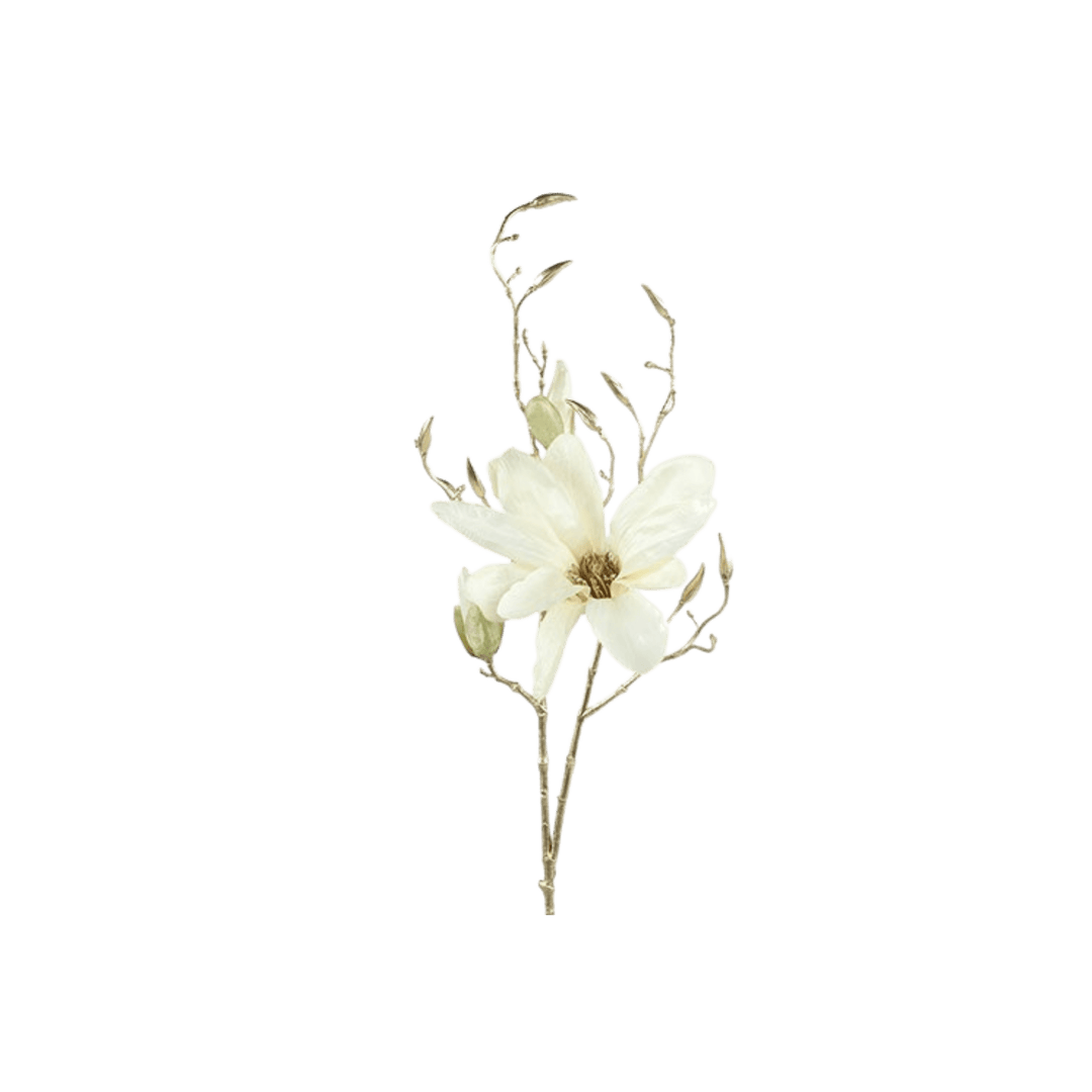 Floare de Magnolie 86cm crem - Eclair.md