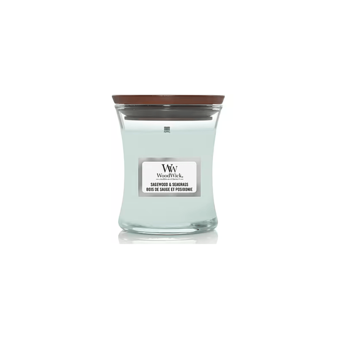 Lumanare parfumata mica Hourglass Sagewood & Seagrass - Eclair.md