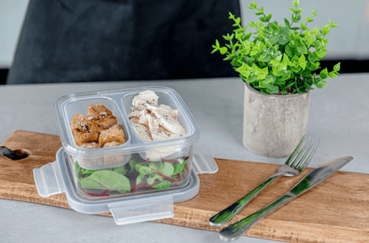 Lunch Box cu 3 compartimente 800ml Eco Snap - Eclair.md