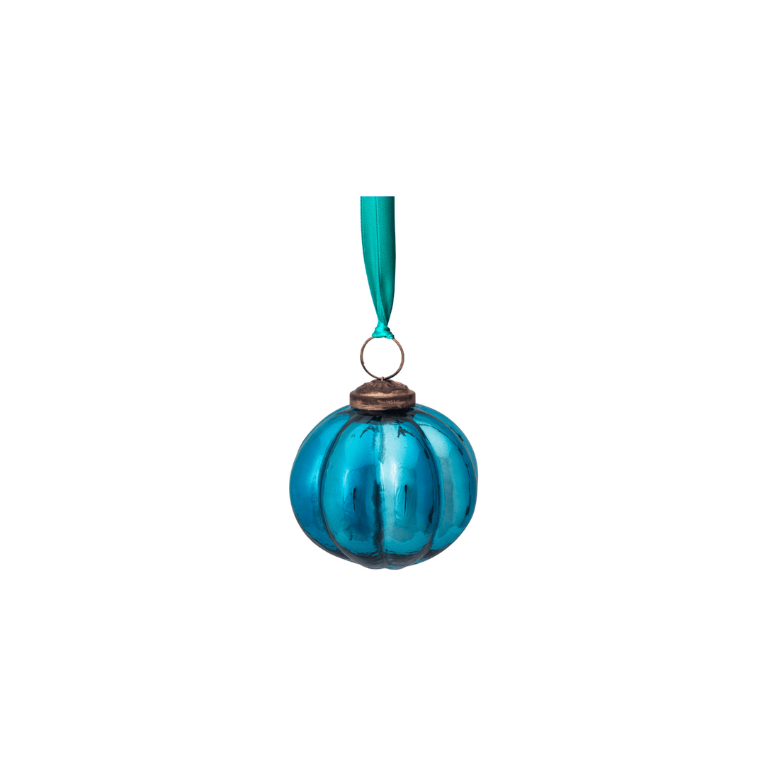 Ornament Glass Stripes Blue - Eclair.md