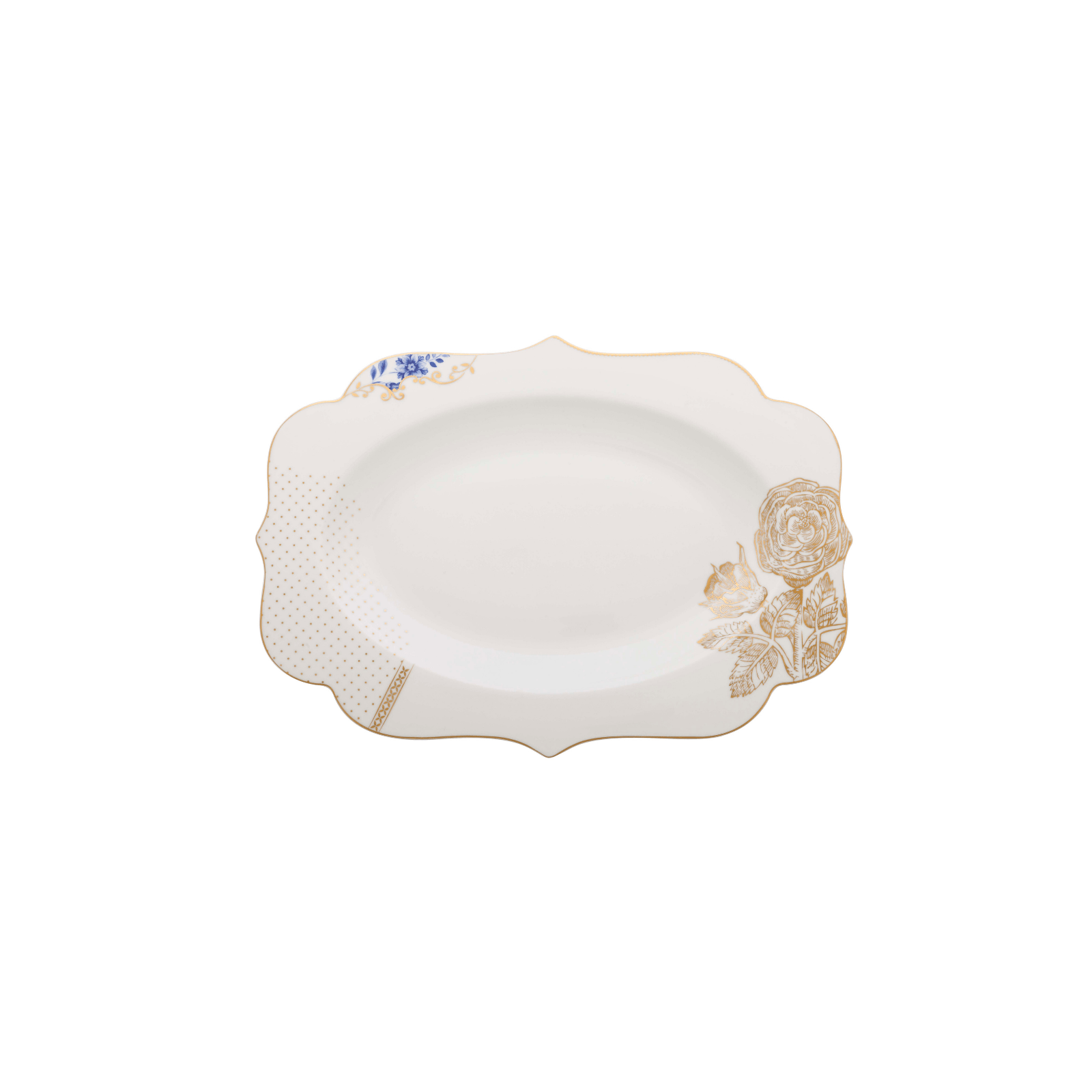 Platou de servit 29x40cm Oval Royal White - Eclair.md