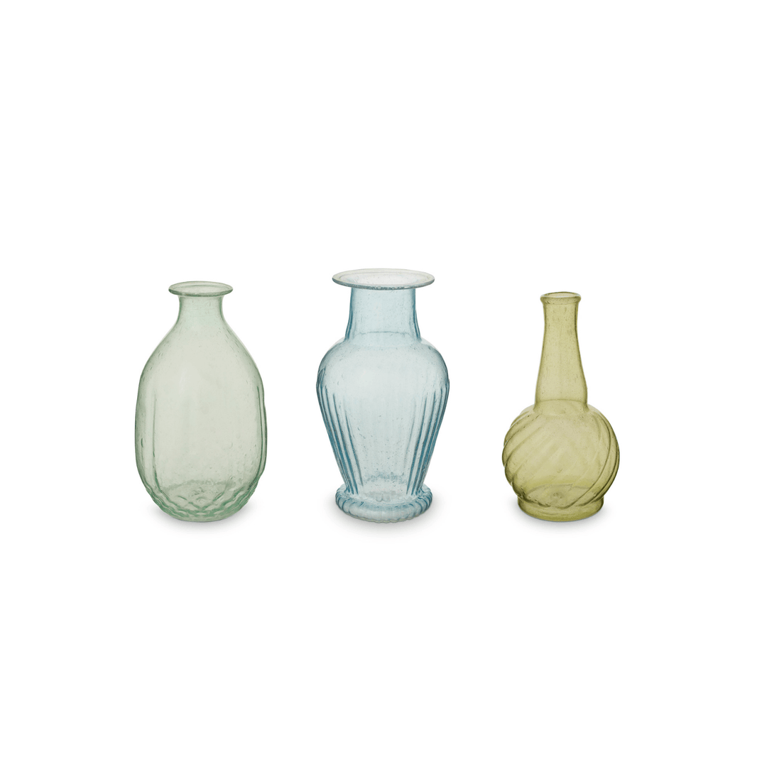 Set 3 vaze Glass Green M - Eclair.md