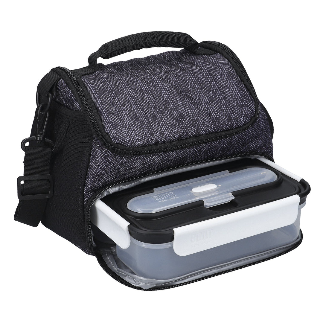 Set Lunch Box cu tacamuri 1L Bento Professional - Eclair.md