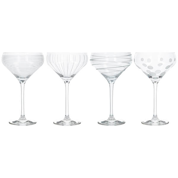 Set pahare 4x400ml Champagne Saucers Cheers - Eclair.md