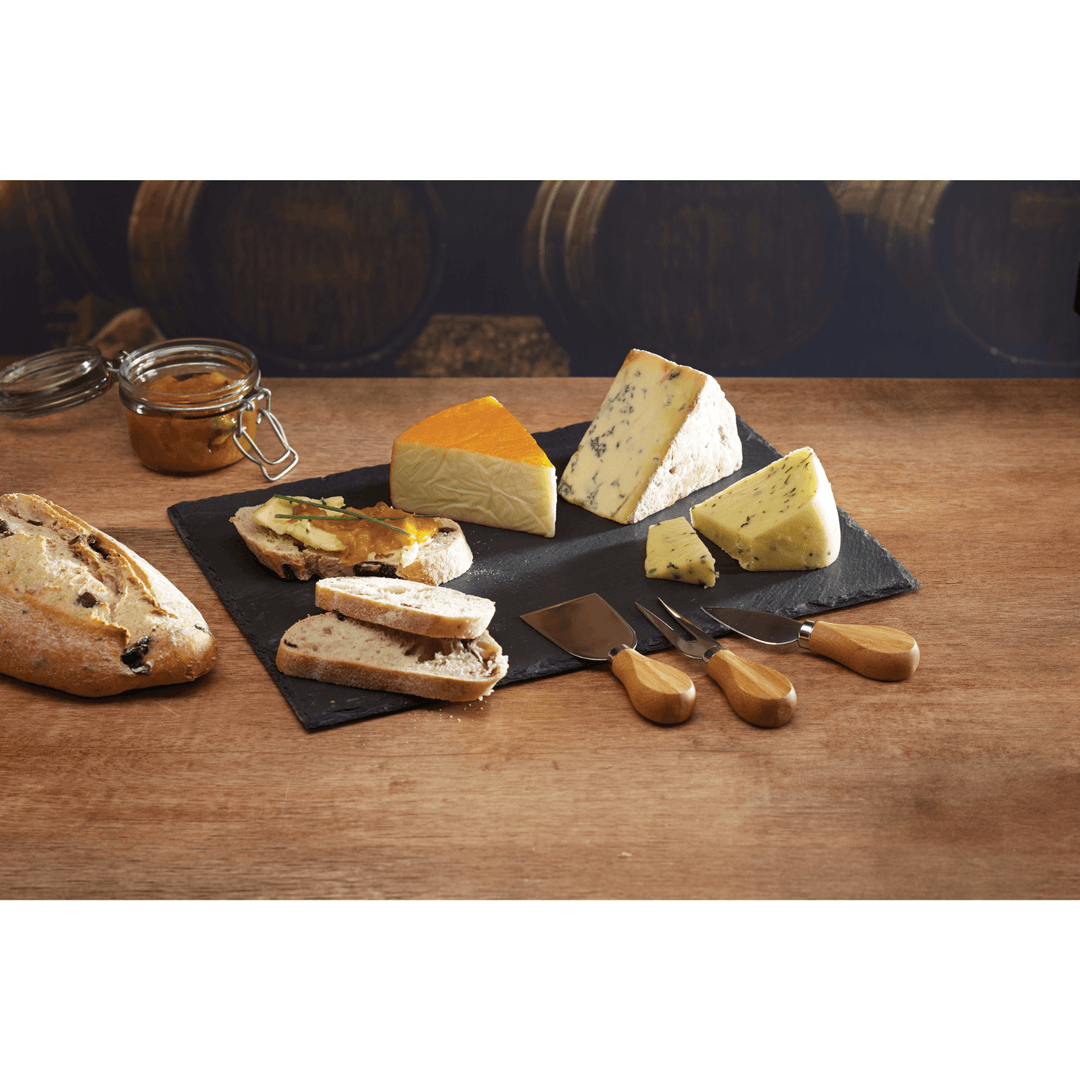 Set servire 4 piese Cheese Platter & Knife Set - Eclair.md