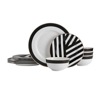 Set vesela 12 piese Luxe Deco China - Eclair.md