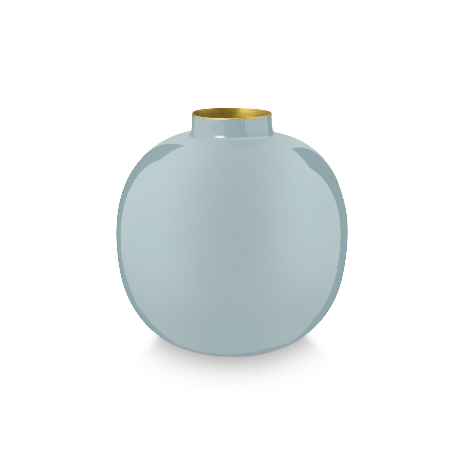 Vaza 23cm Metal Light Blue - Eclair.md